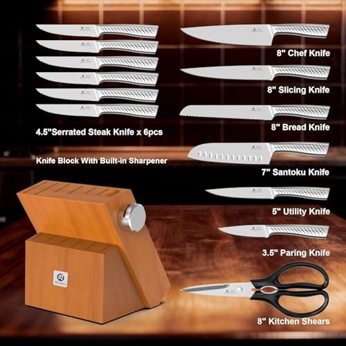 Imarku 14‑Piece Kitchen Knife Set｜Pro Cutting Power, Easy for Home Use