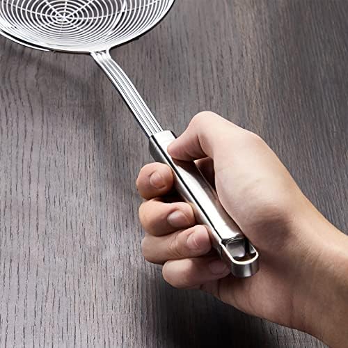 Eisinly Strainer Skimmer Spoon for Cooking Frying Stainless Steel 6.3 Inch