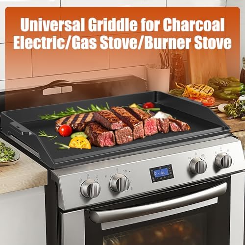 Cast Iron Griddle for Stove Top Griddle for Gas Grill Range Oven 23" x 16"