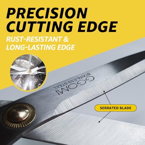 3T Stainless Blade Kitchen Scissors - 10.23in x 2Pack | Korean Barbecue Kalbi Rib Chicken Meat Cutting | Sharp Heavy Duty Multipurpose Kitchen Shears for Cutting Dishwasher Safe (GG130, Black)