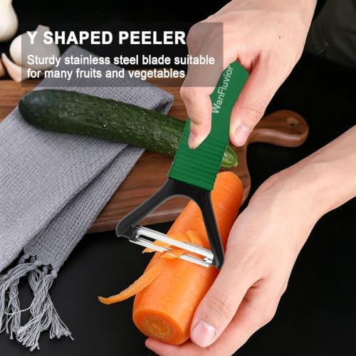 Peelers for Kitchen, Swivel Vegetable Peeler and Y-Shaped Potato Peeler