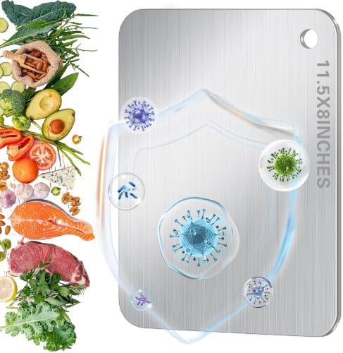 Titanium Cutting Board for Kitchen, Metal Non Stick Chopping Board