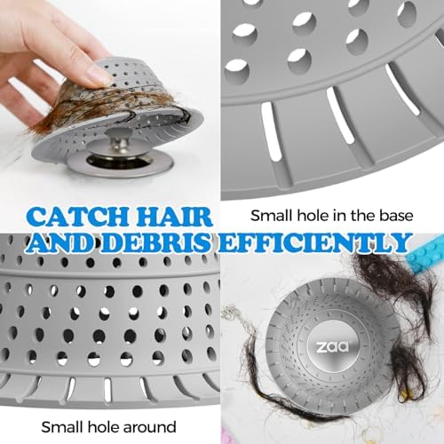 zaa Shower Drain Hair Catcher Bathtub Drain Cover Strainer Protector
