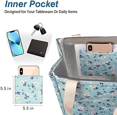 iknoe 9L Insulated Lunch Bag for Men & Women, Leak-Resistant Shivering