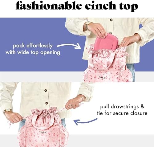 Fit & Fresh Cromwell Cinch Insulated Lunch Bag for Women w/Containers