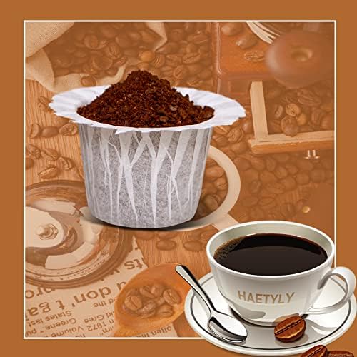 Irmidi 300 Count Disposable Coffee Filters Compatible with Keurig Brewers Single Serve 1.0 and 2.0, Use with Reusable K Cup Coffee Pods