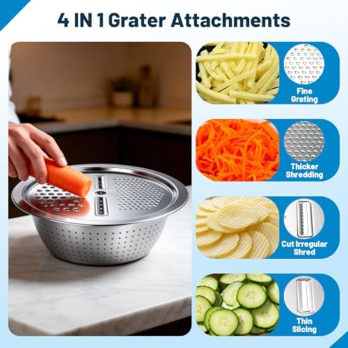 Stainless Steel Mixing Bowls with Lids and Colander Set