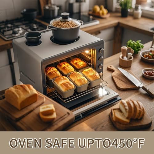 12 Pieces Mini Loaf Pans for Baking Bread Nonstick Carbon Steel Baking Bread Pan Baking Bread Tins Meatloaf Pan for Home Oven Baking 6.1 x 3.5 x 1.7 Inches