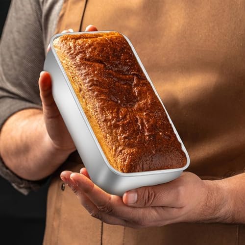 LIANYU 6.3 x 3.5 In Stainless Steel Mini Loaf Pans for Baking Bread, 20 PCS