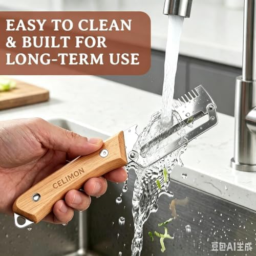 2Pcs multifunctional vegetable peeler, 2026 Upgrade peeler shredder,2.5mm stainless steel peeler With Scallion Shredder and Bottle Opener for Kitchen, Camping and Travel