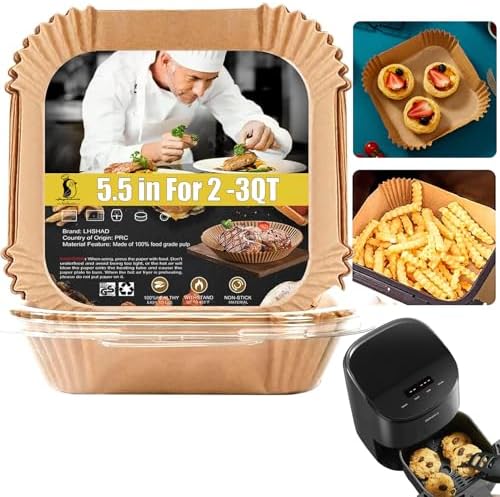 Small Air Fryer Liners, 2 2.1 2.6 3qt Mini Air Fryer Liners