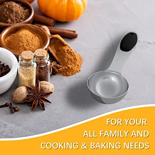 4PCS 1Tsp(5ml, 1/6oz) Measuring Spoon, Stainless Steel Measure Scoop