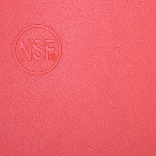 Commercial Grade 20x15 Red Cutting Board for Meat, X-Large 1/2" Plastic