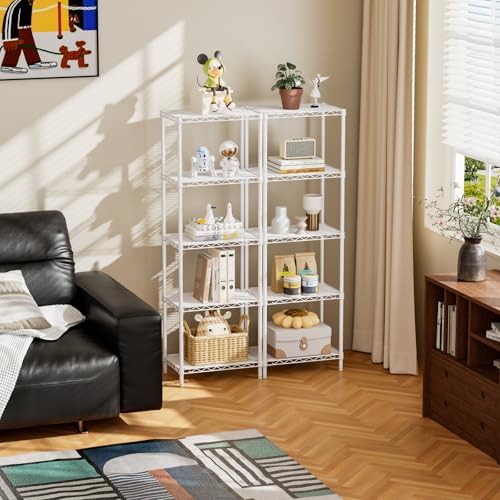 SINGAYE Metal Shelves Wire Shelving Storage Standing Adjustable Shelf Unit