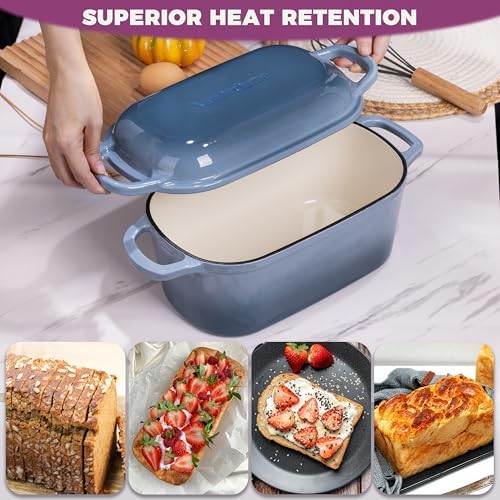 4.6-Quart Oval Dutch Oven for Bread Baking
