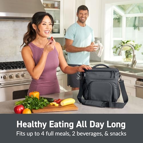 Bentgo Prep Deluxe Insulated Meal Prep Lunch Bag for Adults, Holds 5 Meals
