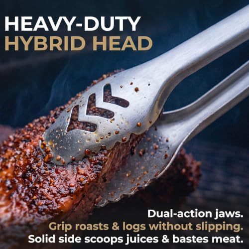 32-Inch Heavy Duty Long Grill Tongs for BBQ & Outdoor Cooking