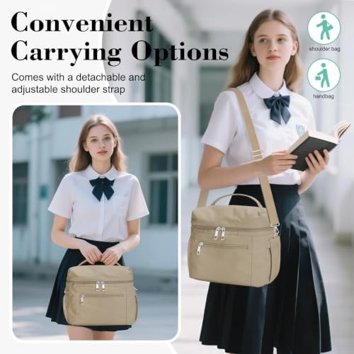 DALINDA Insulated Lunch Box Women Men Leak-Proof Cooler Lunch Bag