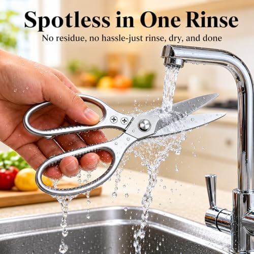 Kitchen Shears Heavy Duty 8.5", Multipurpose Food Scissors for Meat Chicken