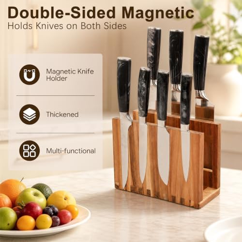 Magnetic Book Cutting Board Set with Stand for Space-Saving Kitchen
