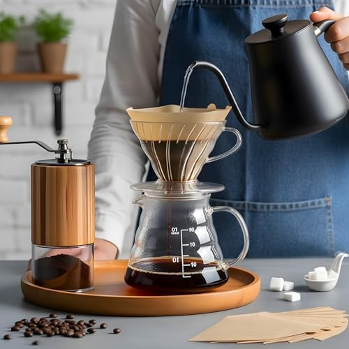 240 Count #4 Cone Coffee Filters 8-12 Cup Compatible with Ninja Maker