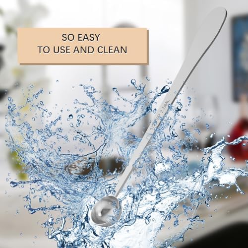 2PCS 1/2Teaspoon(1/2tsp, 2.5ml) Extra-long Handle Measuring Spoon