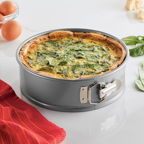 Farberware Nonstick Bakeware 9-Inch Round Springform Pan,Gray,(Pack of 6)