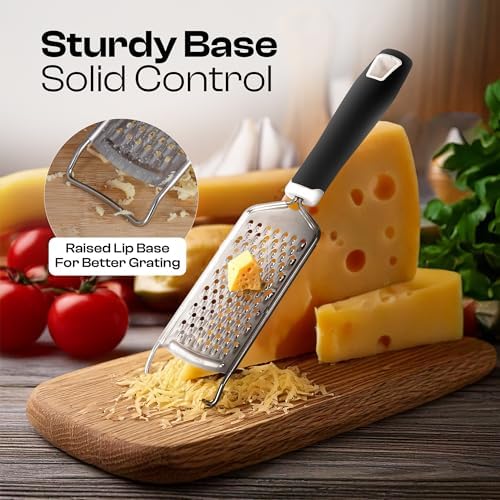 Handheld Cheese Grater & Cheese Shredder – Stainless Steel, Rust-Proof