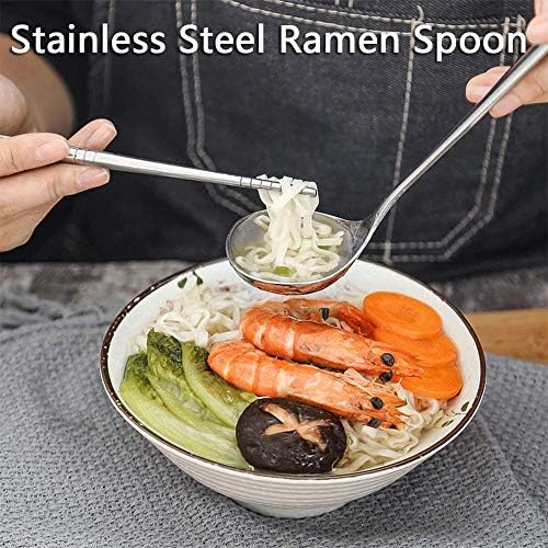 18/8 Stainless Steel Mini Ladle - Deep Soup Spoon & Ramen Spoon - 6.7inch Short Handle