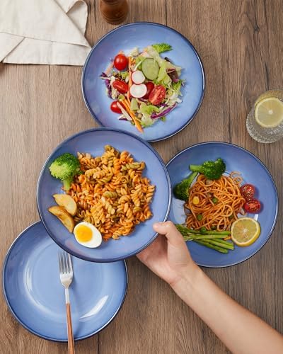 Pokini 8.75'' Ceramic Pasta Bowls Set of 4, Salad Bowls Pasta Serving Bowls