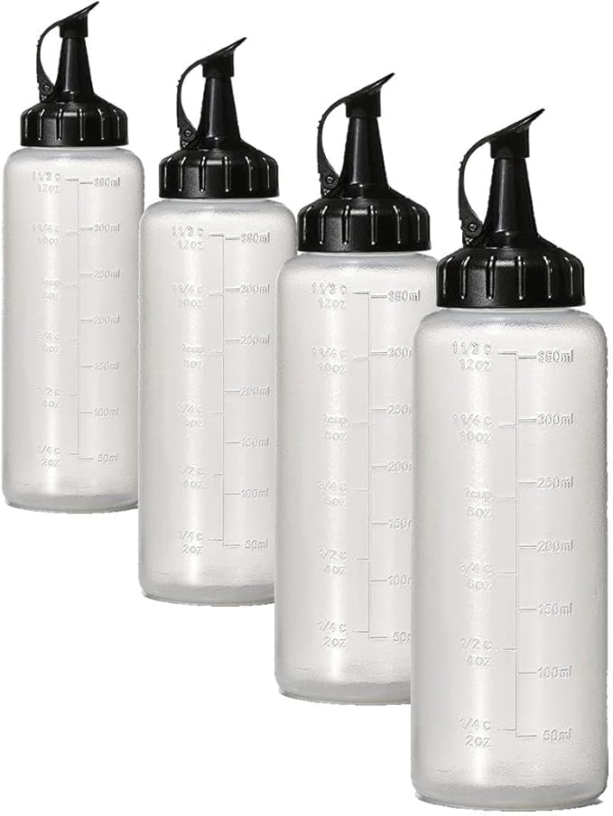 OXO Good Grips Chef's Squeeze Bottle Medium - 5 count (Pack of 4)