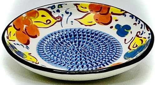 BonCera, Premium Ceramic Garlic Grater Plate Set - Artisan Flower