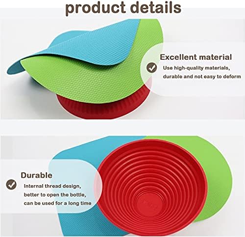 Jar Opener Gripper Pads, for Seniors with Weak Hands,Rubber,3 Pack