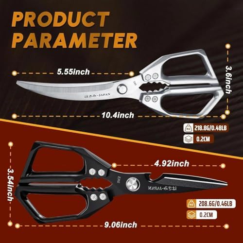 Huusk Kitchen Scissors all Purpose, Heavy Duty Kitchen Shears Set