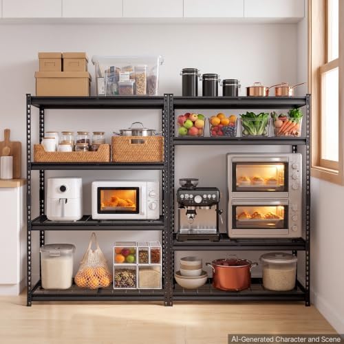 VEVOR Storage Shelves, 4-Tier 2400 lbs Garage Shelving 40 x 20 x 60 in