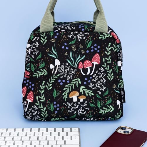 Steel Mill & Co. Insulated Lunch Tote Bag for Women, Mushroom