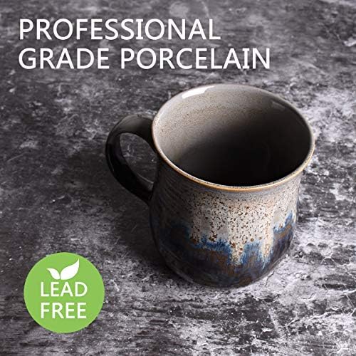Bosmarlin Large Ceramic Coffee Mug, Big Tea Cup for Office and Home, 21 Oz, Dishwasher and Microwave Safe, 1 PCS