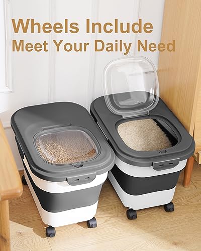 20-30 Lbs Rice Storage Container,Collapsible Food Storage Container