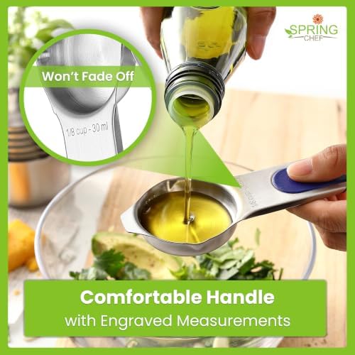 Spring Chef Magnetic Measuring Cups & Spoons Set of 15, Mountain Sunrise