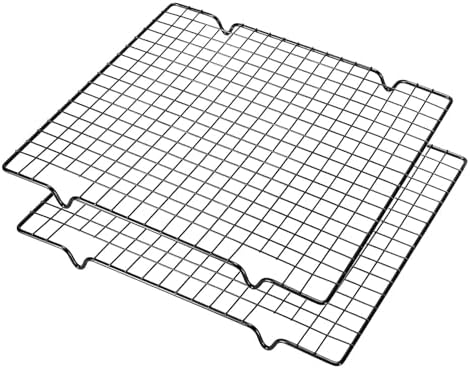 VNIMTI 2 Pack Cooling Rack for Baking Cooking, 11" x 10" Squares Wire Racks