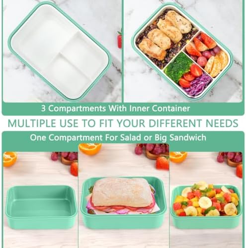 LOVINA Bento Boxes for Adults - 1100 ML Lunch Box Container For Kids Teens