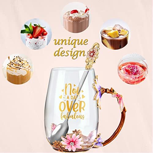OEAGO Birthday Gifts for Women Mom Tea Cup Unique Friendship Mothers Gifts for Her from Daughter Son Ideas for Friend Female Sister Coworker