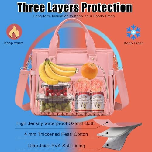 Weitars Insulated Lunch Bag for Women Men,Leak Proof Lunch Box for Work