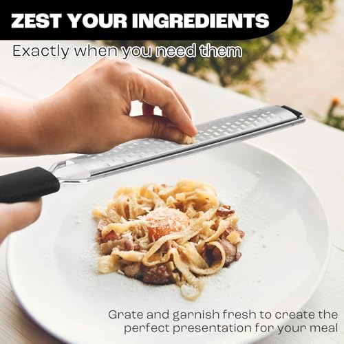 Zester Grater, Fine Stainless Steel Lemon Zester