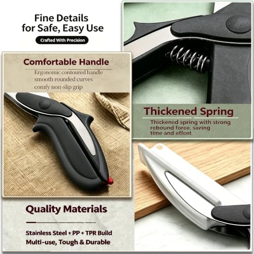 2-in-1 Kitchen Scissors with Cutting Board,Salad scissors.