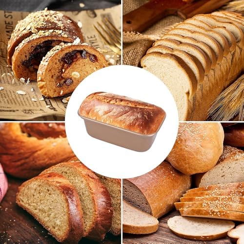 12 Pieces Mini Loaf Pans for Baking Bread Nonstick Carbon Steel Baking Bread Pan Baking Bread Tins Meatloaf Pan for Home Oven Baking 6.1 x 3.5 x 1.7 Inches