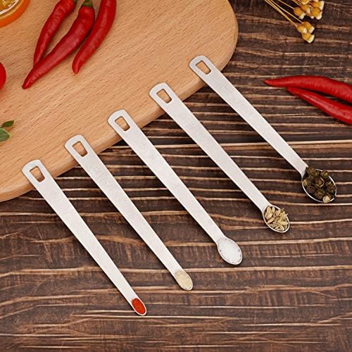 5pcs Mini Measuring Spoon Set, Heavy Duty Stainless Steel