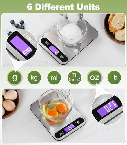 Atogou Food Scale -33lb Digital Kitchen Scale for Food Ounces Grams