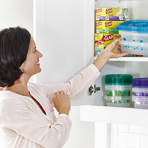 Glad GladWare MatchWare Food Storage Containers, 20 Piece Variety Pack
