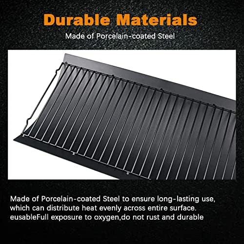27" Ash Pan for Char-Griller 1224 1324 2121 2222 2727 2828 2929, Char Griller Replacement Parts Charcoal Tray for Grill, Chargriller Parts Replacement Fire Grate Hanger, Fits Char-Broil 17302056